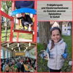 Kletter- und Spielanlage mit Kind